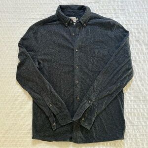 Faherty Men’s Cotton Shirt | Size S | Charcoal
